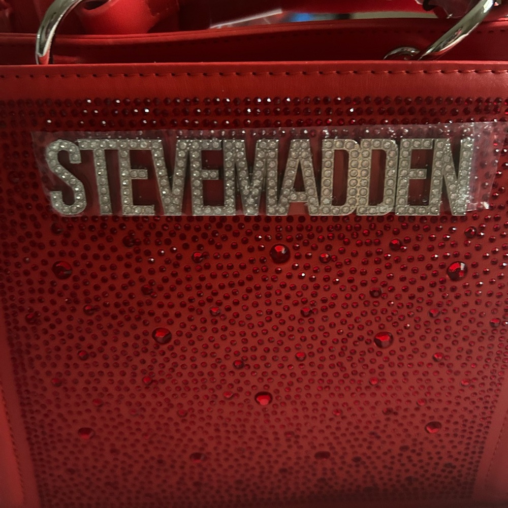 Steve Madden Sparkling Red Handbag New With Tag - Picture 6 of 8